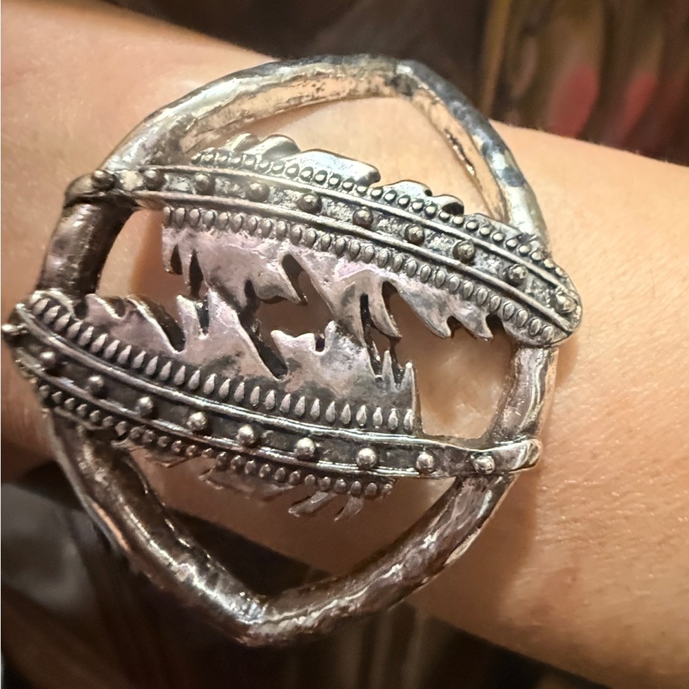 Southwestern Silver Artisan Cuff Bracelet
